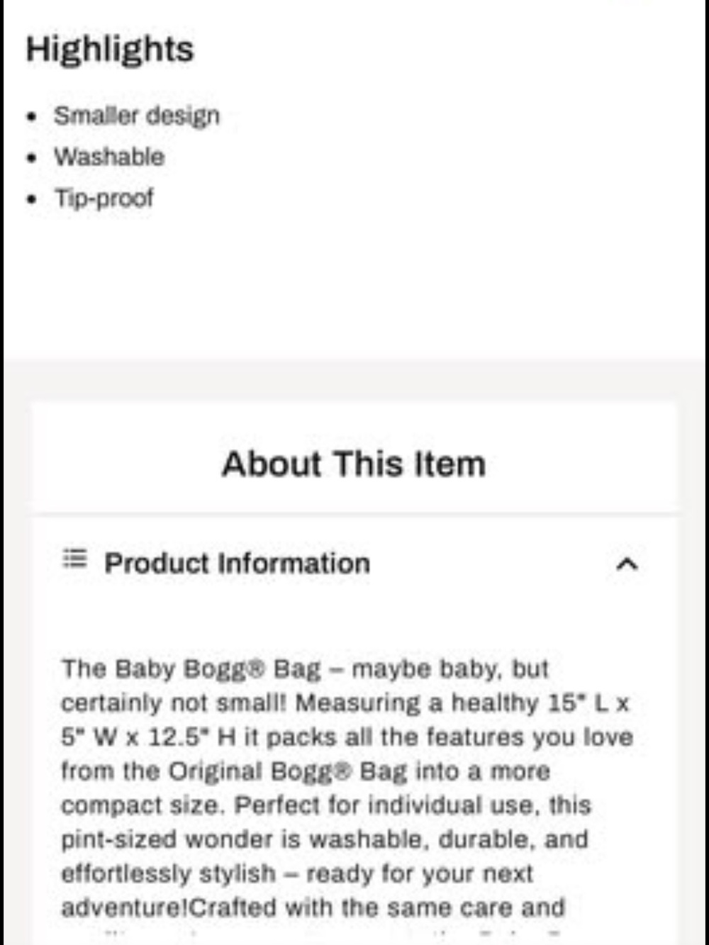 Baby Bogg bag- Lavender - Picture 6 of 6